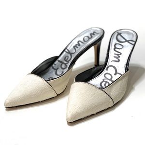 sam edelman black and white heels